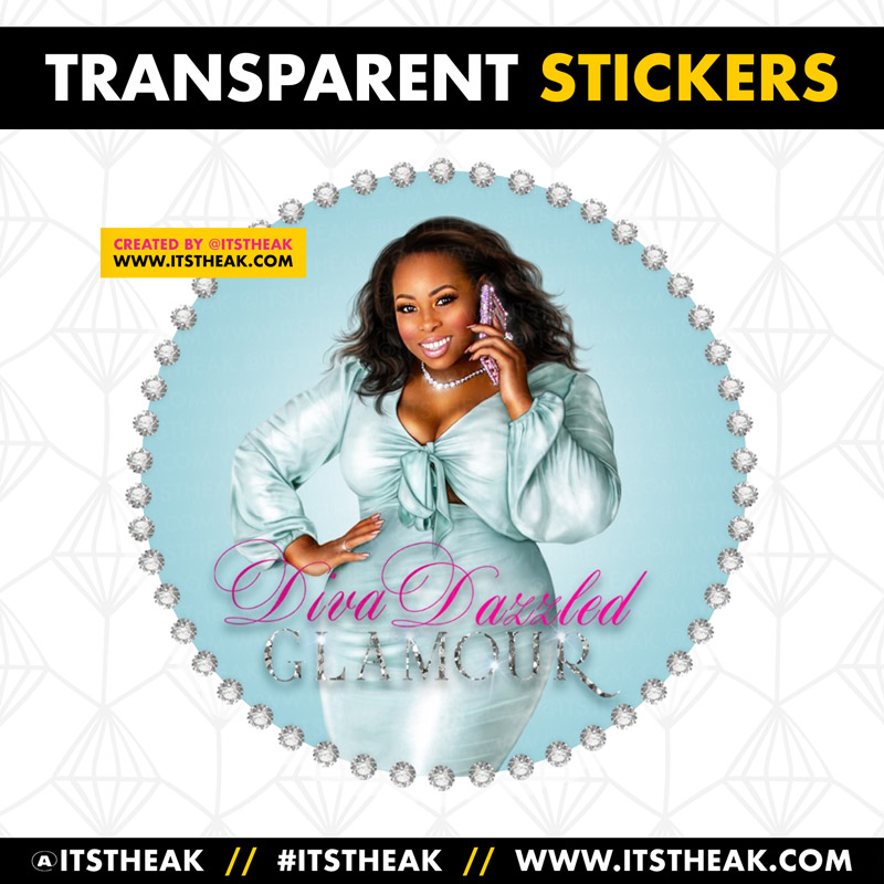 Custom Transparent Stickers // Customized for your brand by ITSTHEAK