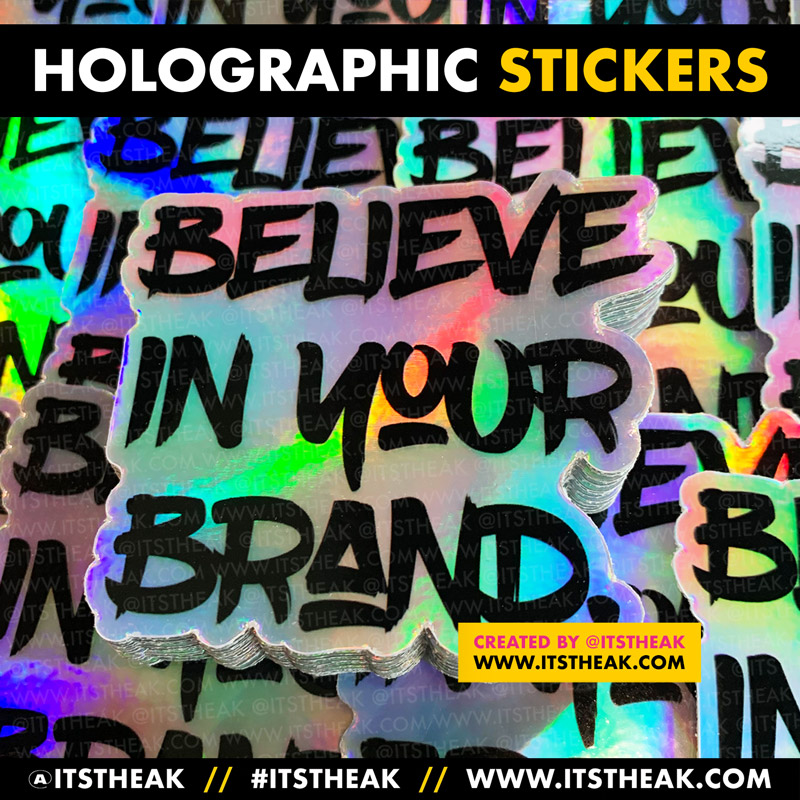 Holographic Vinyl Stickers