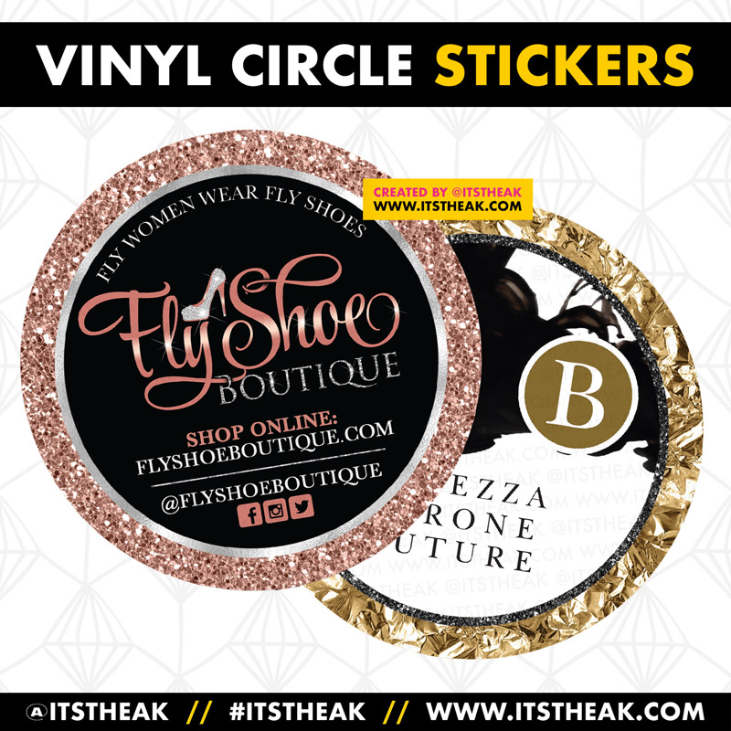 Circle Foil Stickers // Customized for your brand by ITSTHEAK!