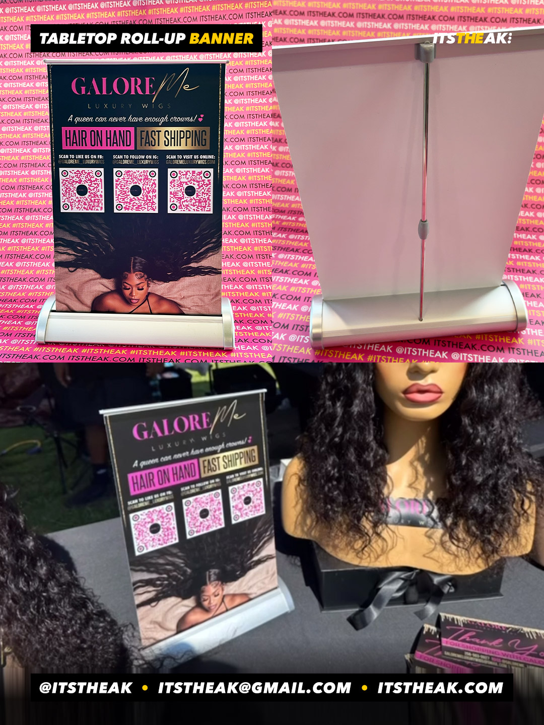 Custom Tabletop Roll-Up Banner - Image 2