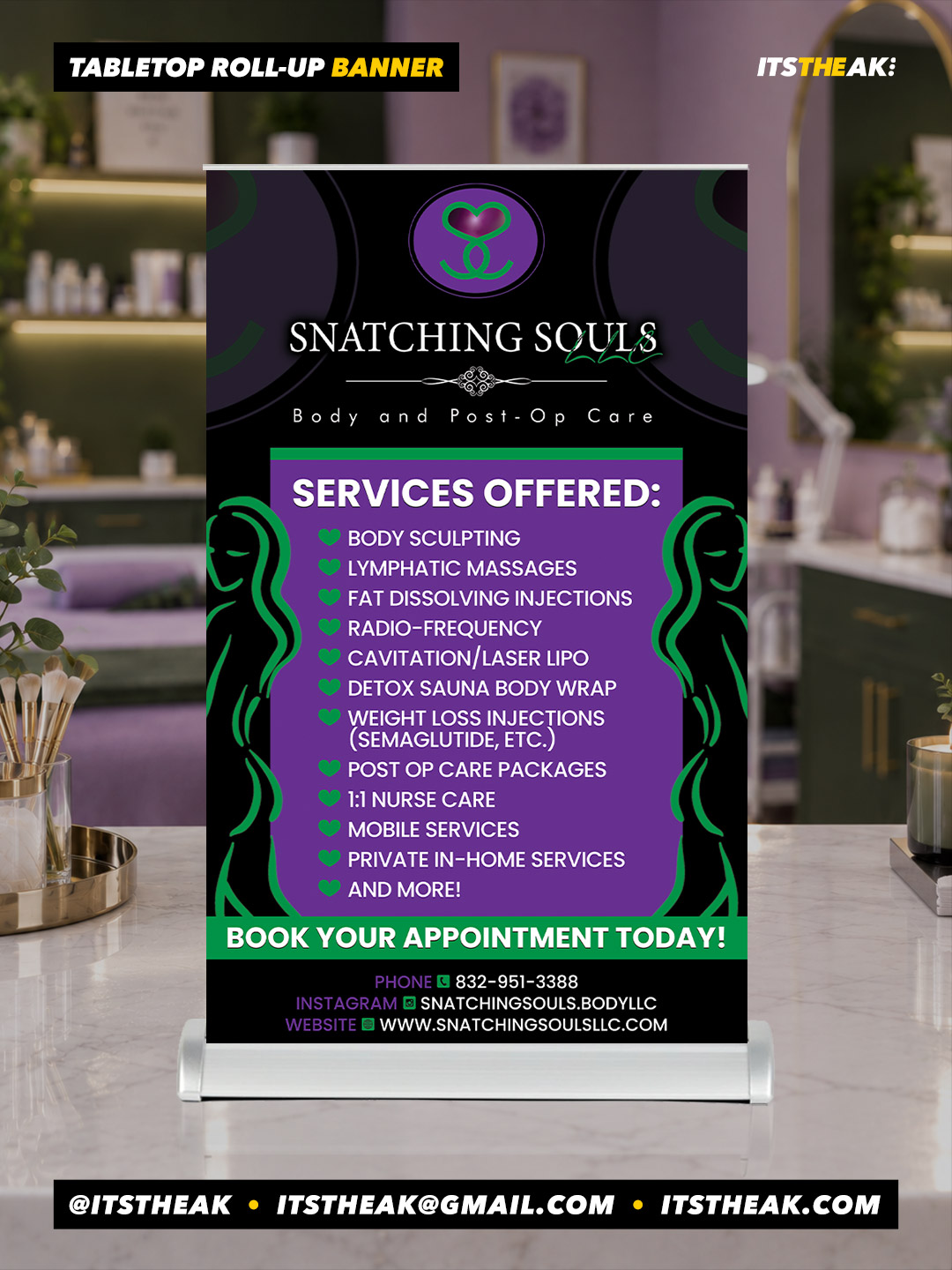 Custom Tabletop Roll-Up Banner - Image 3