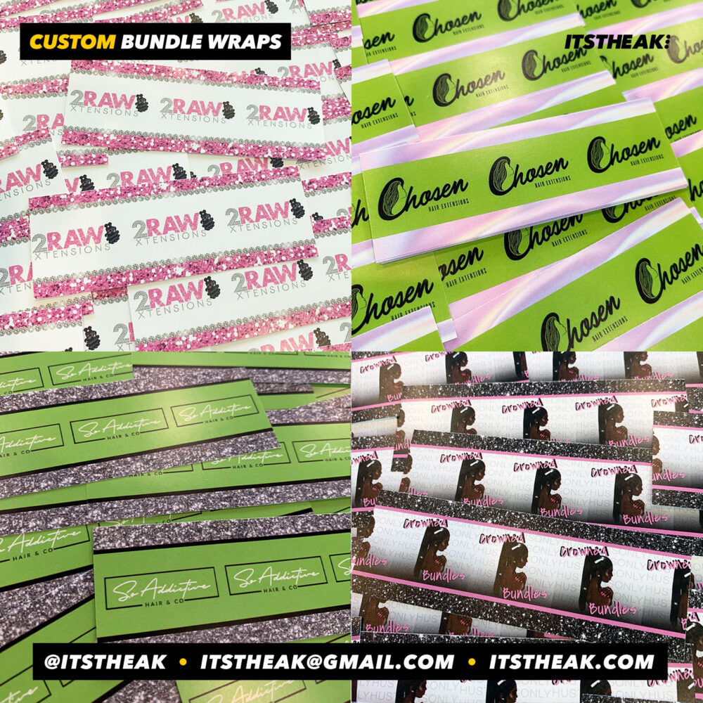 Custom Bundle Wrap Design & Printing | Paper or Sticker Wraps