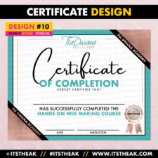Certificate Design #10