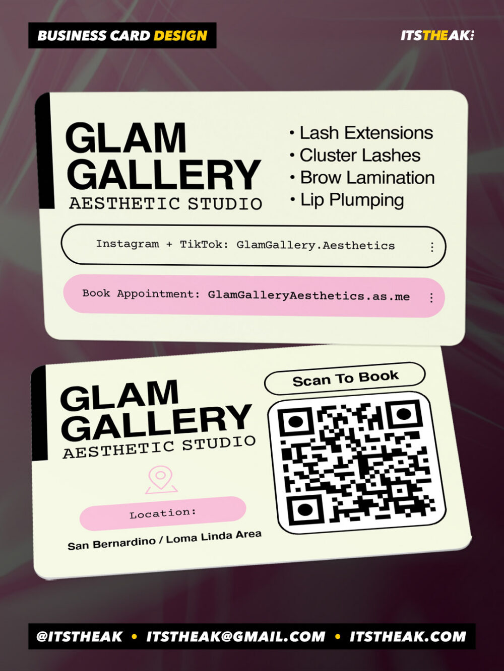 Business Card Design (No Printing)