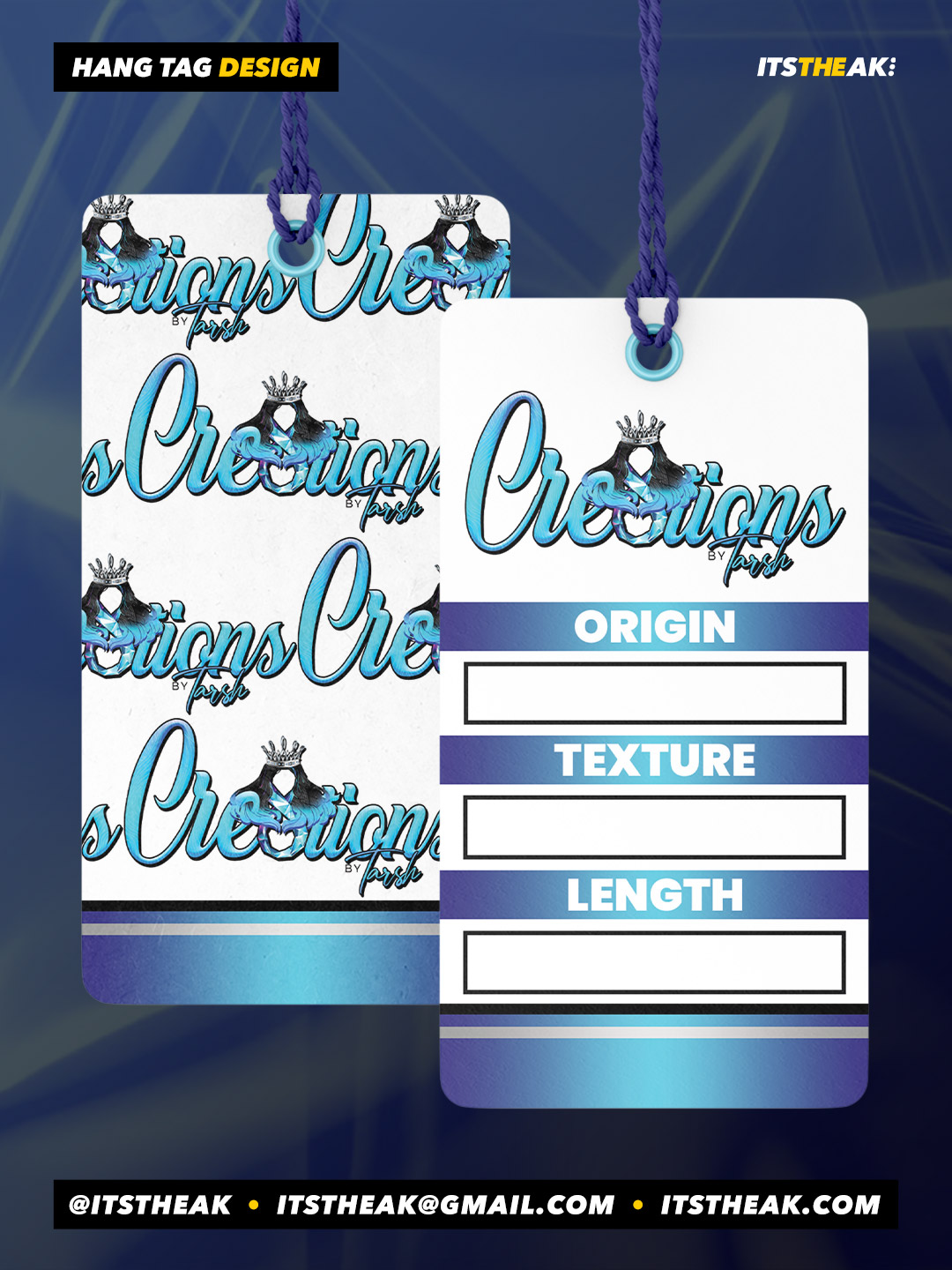 Hang Tag Design (No Printing) - Image 2