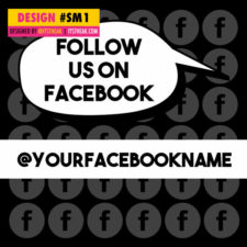 Follow Social Media Graphic Design #1