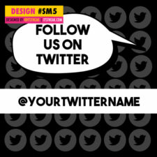 Follow Social Media Graphic Design #5