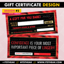 Gift Certificate Design #2