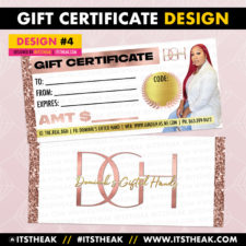 Gift Certificate Design #4