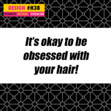Hair Extensions Social Media Graphic Design #38