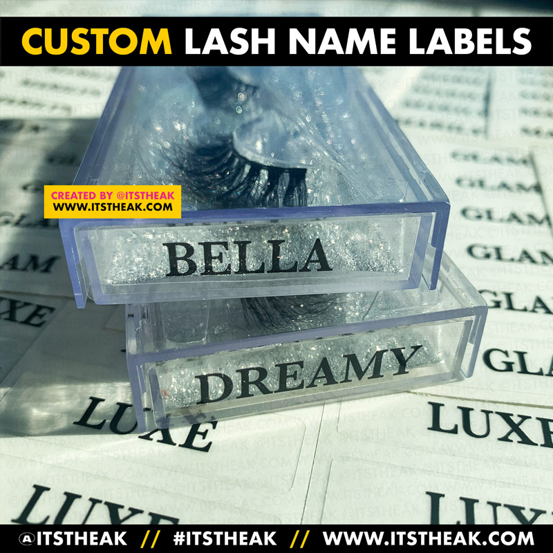 Custom eyelash labels, Round Stickers