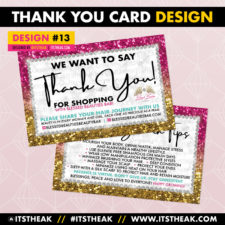 Thank You Card Design #13