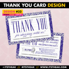 Thank You Card Design #22