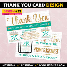 Thank You Card Design #23