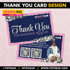 Thank You Card Design #25
