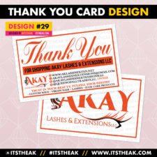 Thank You Card Design #29