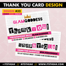 Thank You Card Design #32