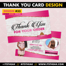 Thank You Card Design #33
