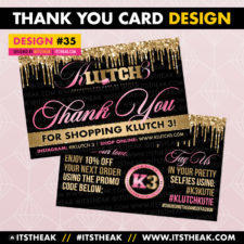 Thank You Card Design #35