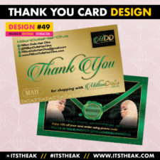 Thank You Card Design #49
