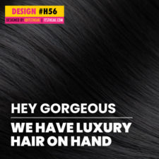 Hair Extensions Social Media Graphic Design #56