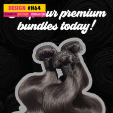 Hair Extensions Social Media Graphic Design #64