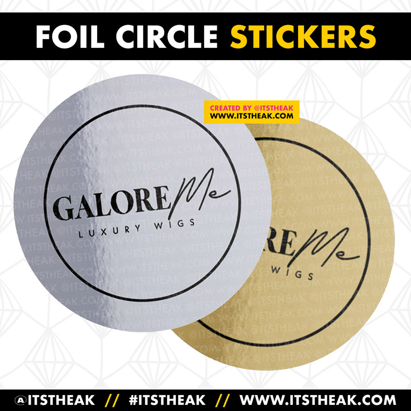 Custom Gold Metallic Stickers