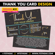 Thank You Card Design #31a