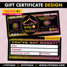 Gift Certificate Design #1a
