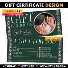 Gift Certificate Design #8