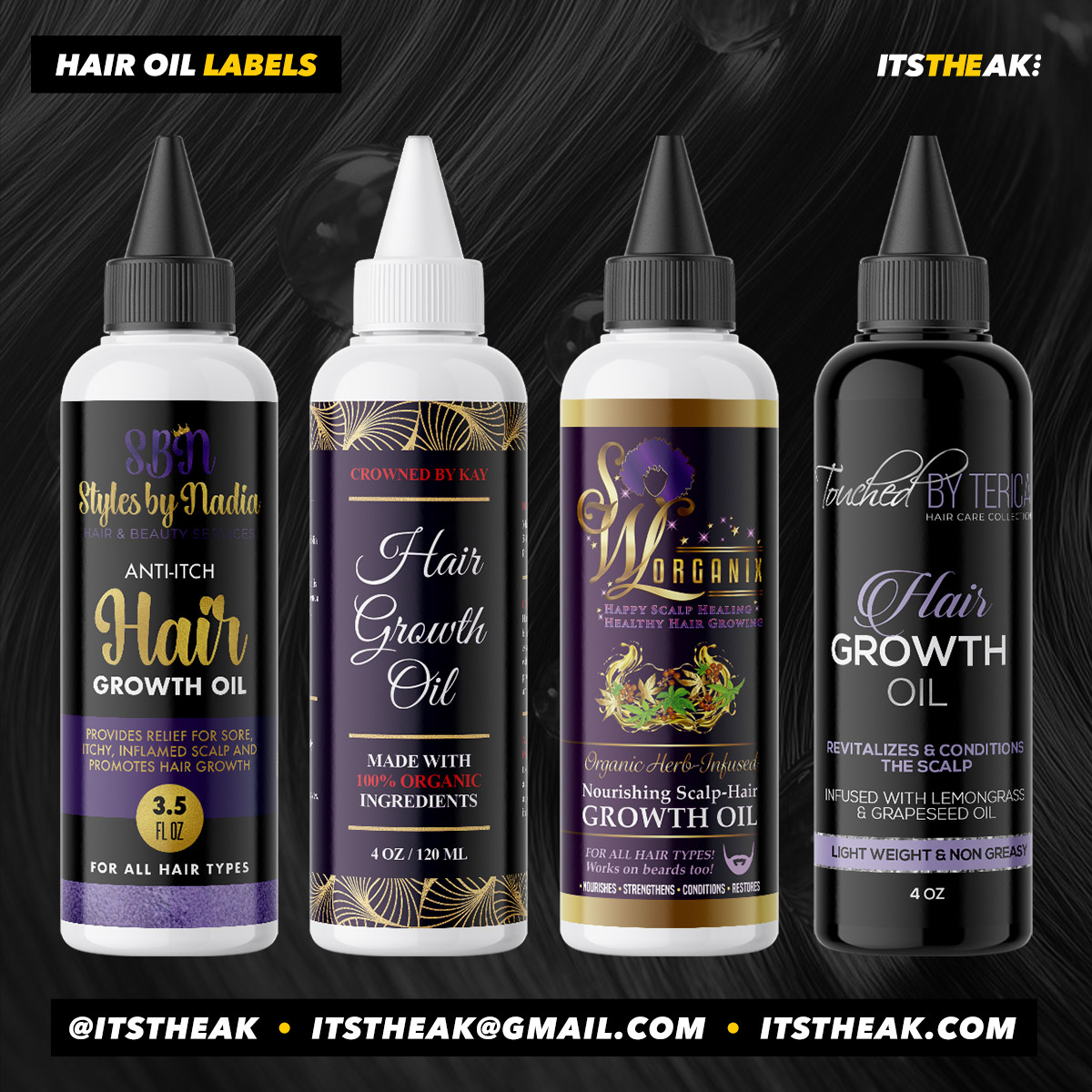 Hair Growth Oil Labels - Image 21