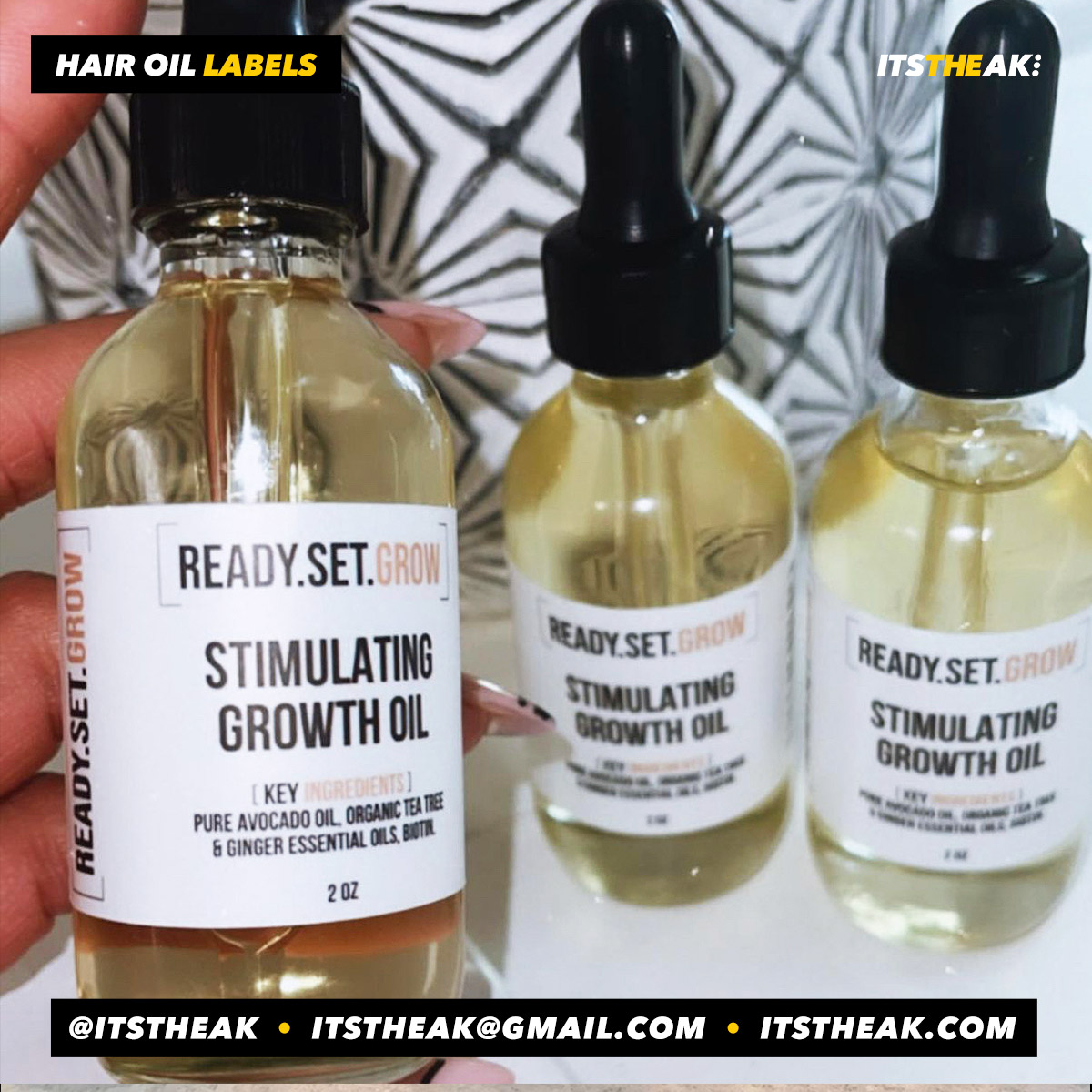 Hair Growth Oil Labels - Image 20