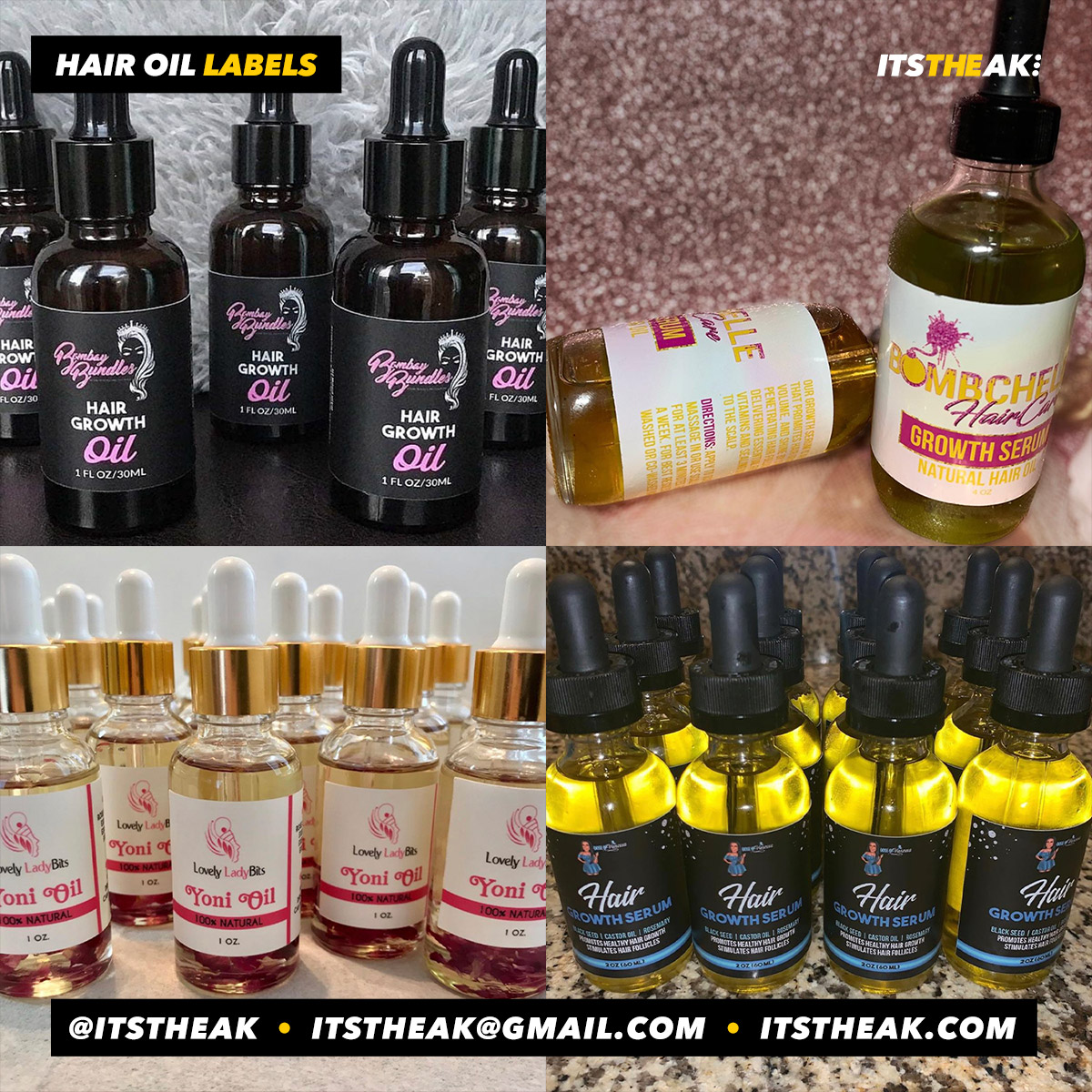 Hair Growth Oil Labels - Image 23