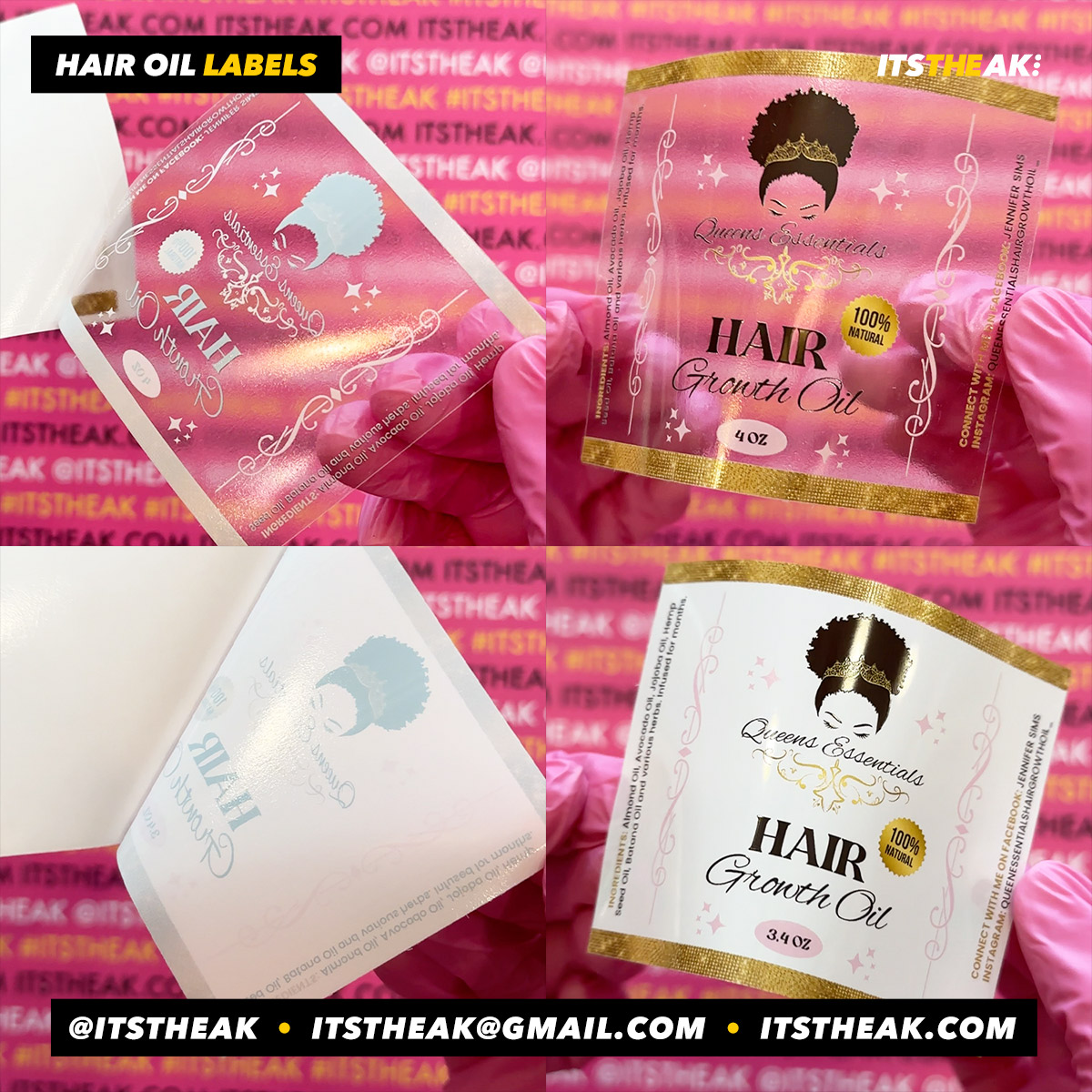 Hair Growth Oil Labels - Image 5