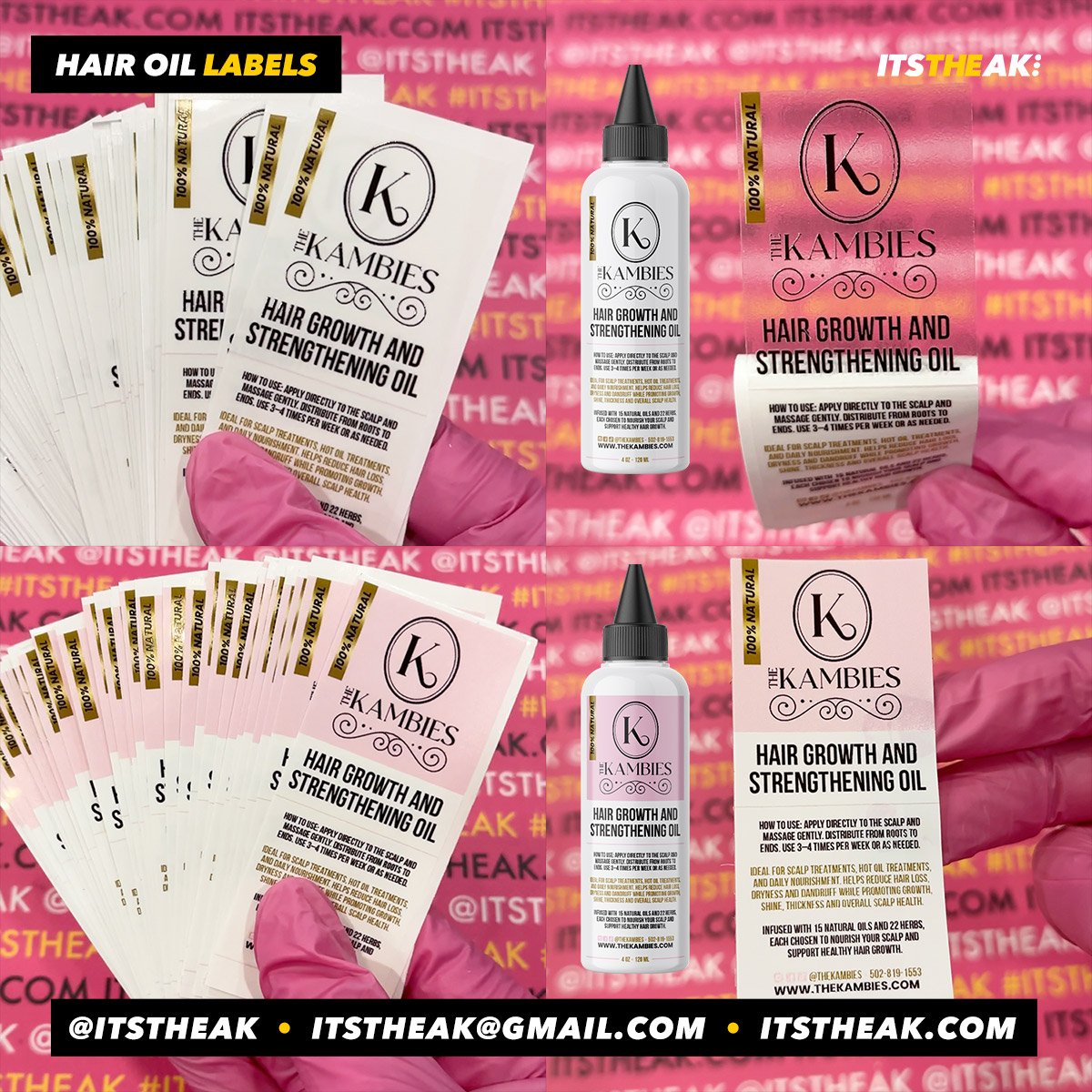 Hair Growth Oil Labels - Image 10