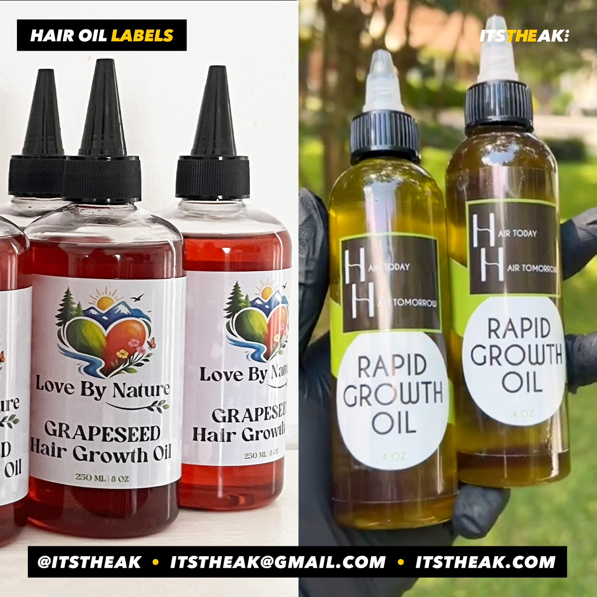 Hair Growth Oil Labels - Image 9