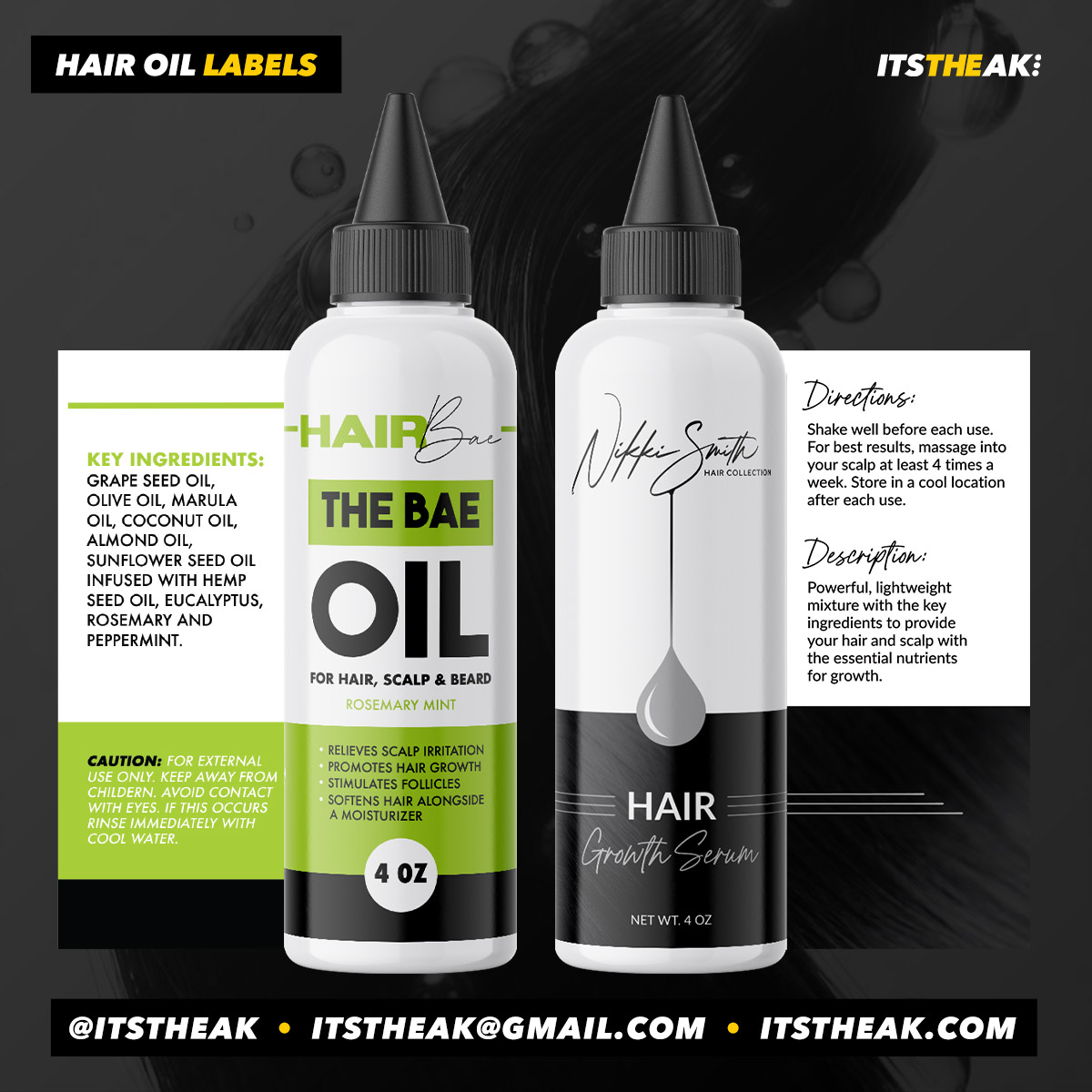 Hair Growth Oil Labels - Image 7
