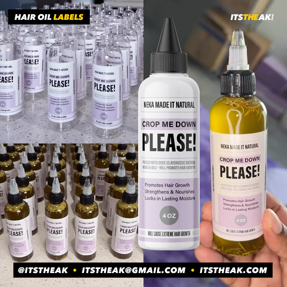 Hair Growth Oil Labels - Image 8