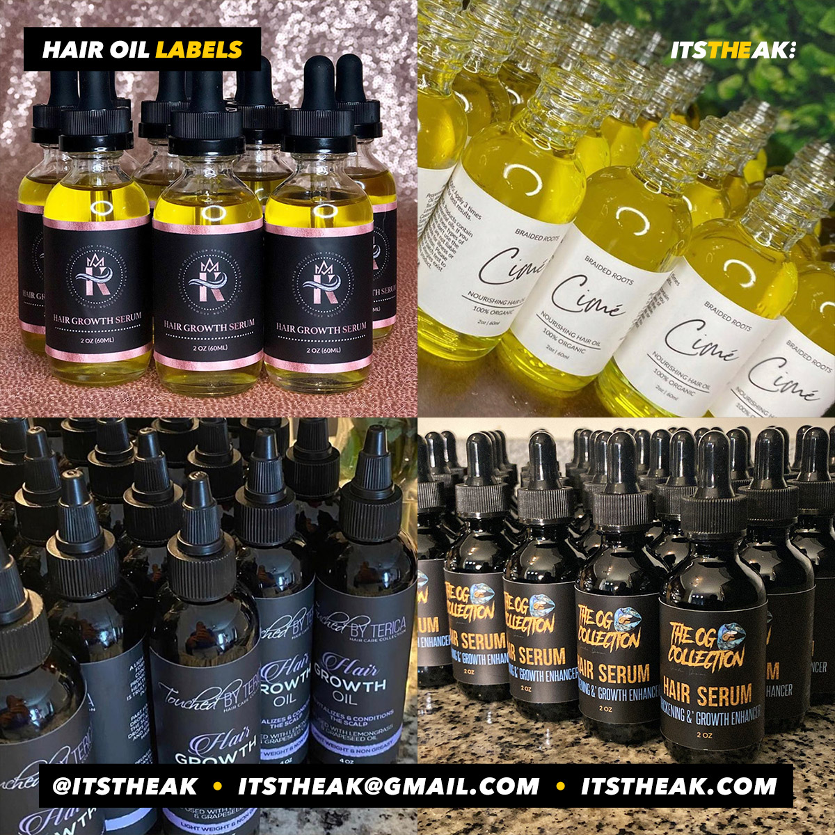 Hair Growth Oil Labels - Image 2