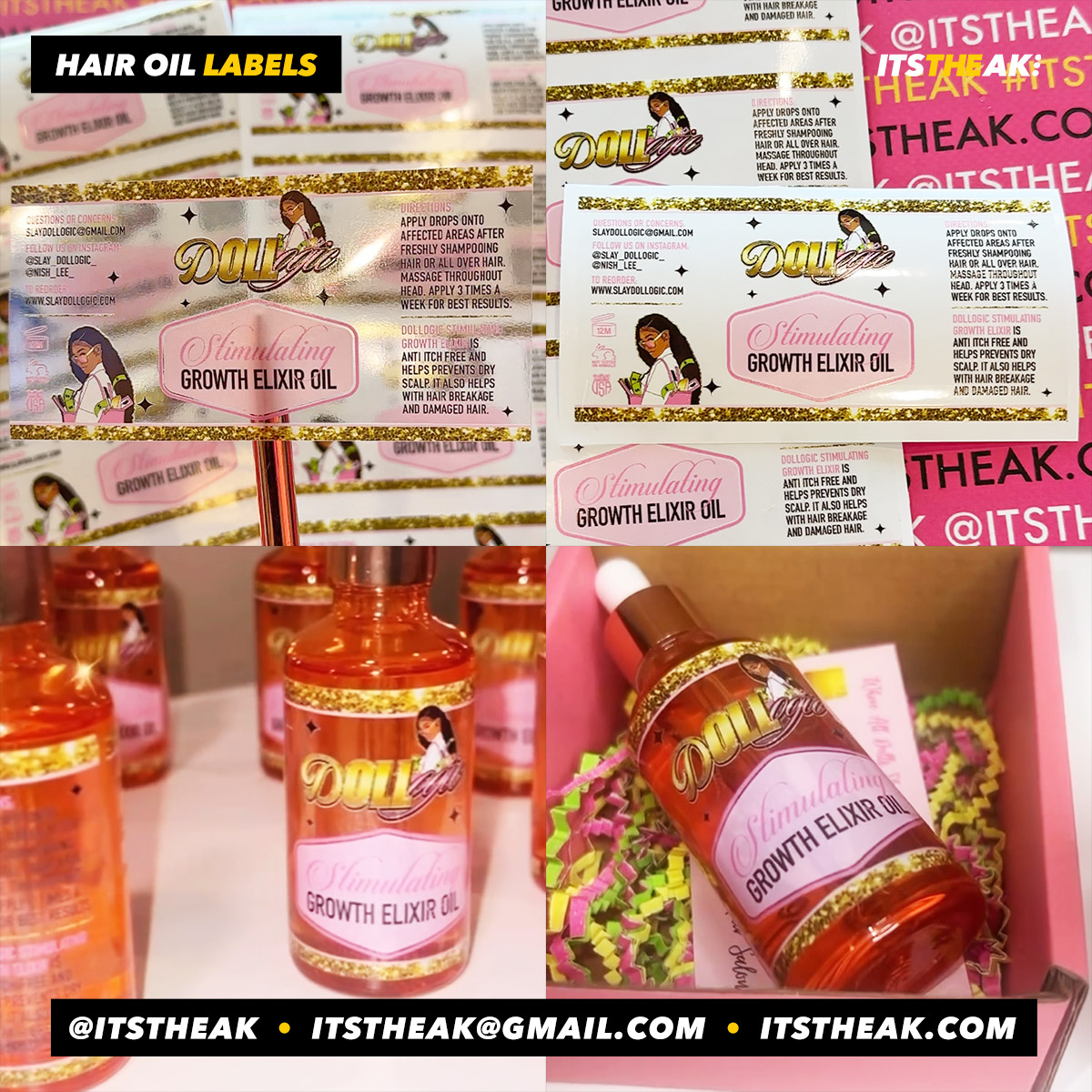 Hair Growth Oil Labels - Image 14