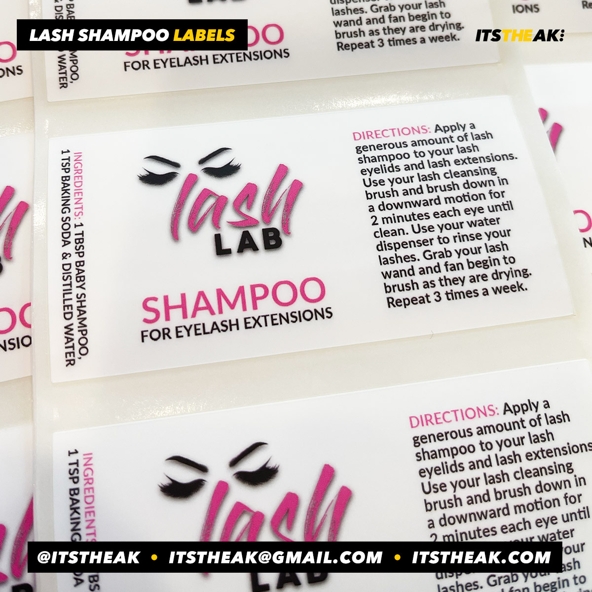 Lash Shampoo Labels - Image 14