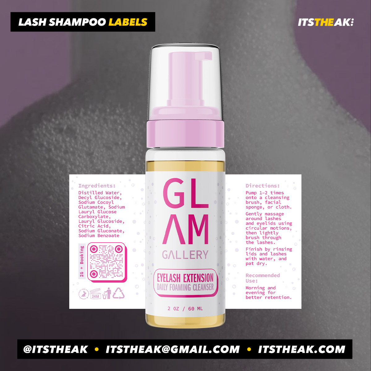 Lash Shampoo Labels - Image 10