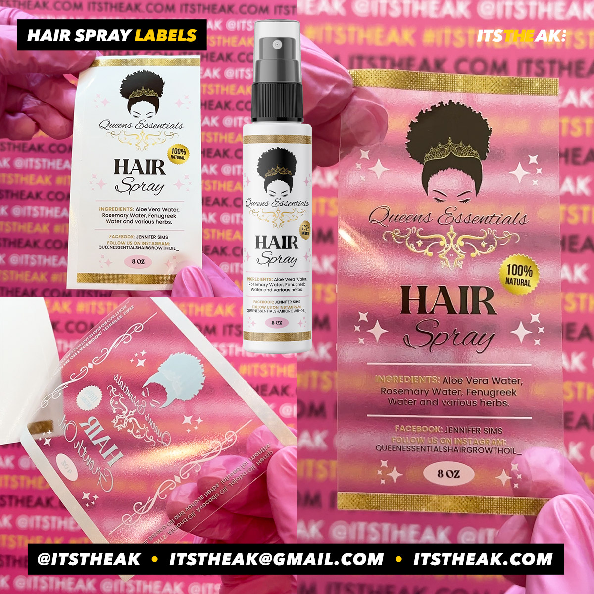 Hair Spray Labels - Image 6