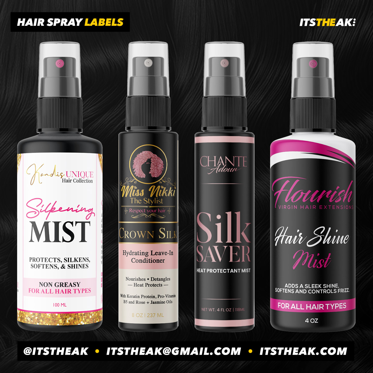 Hair Spray Labels - Image 13