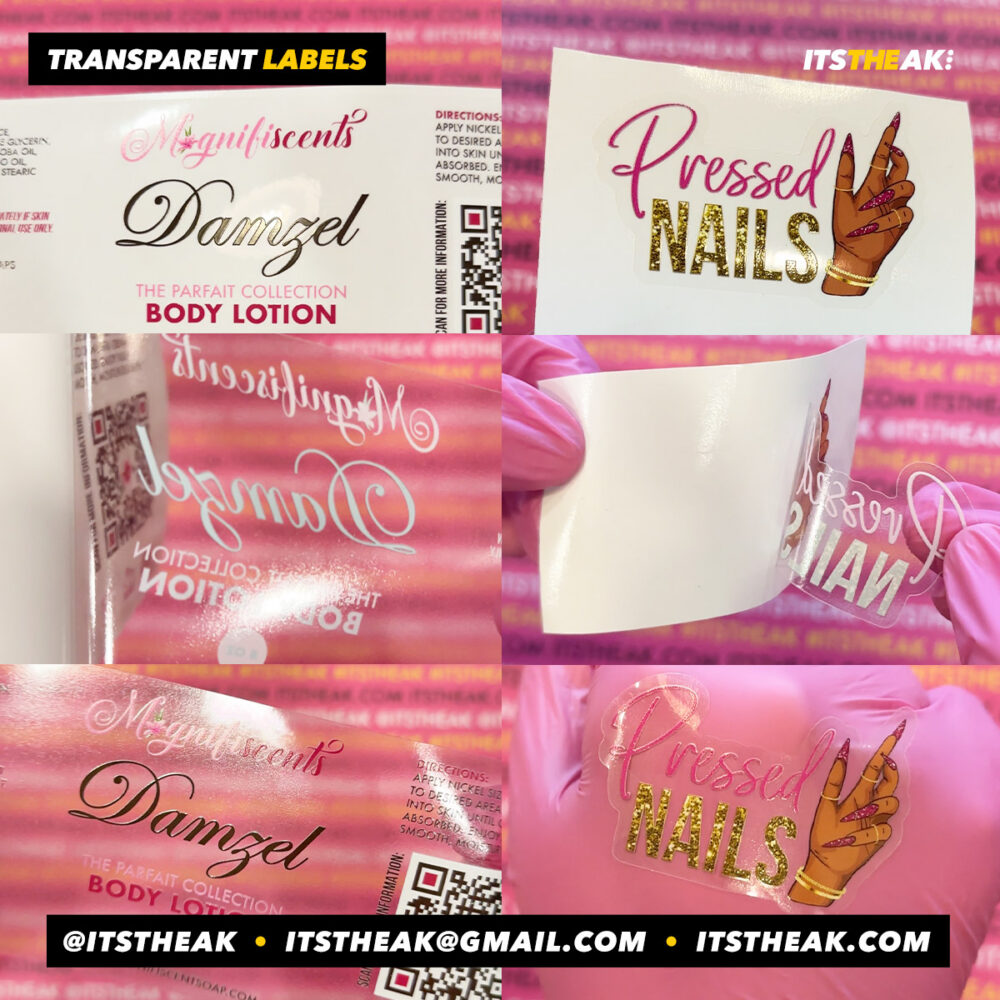 Transparent Product Labels | Custom Clear Label Printing