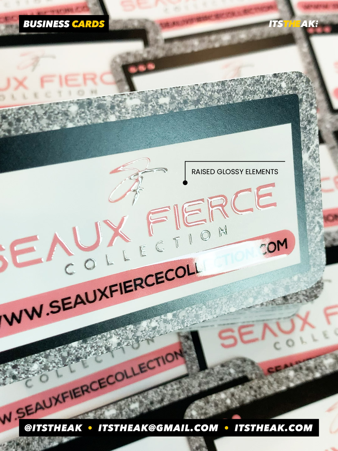 Raised Glossy Business Cards - Image 3
