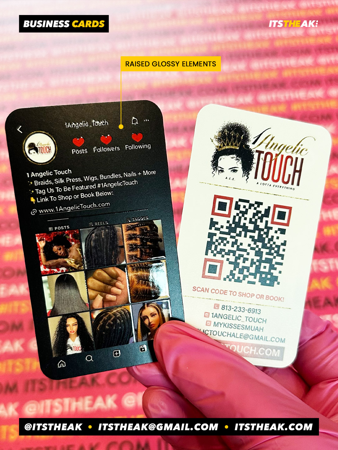 Raised Glossy Business Cards - Image 5
