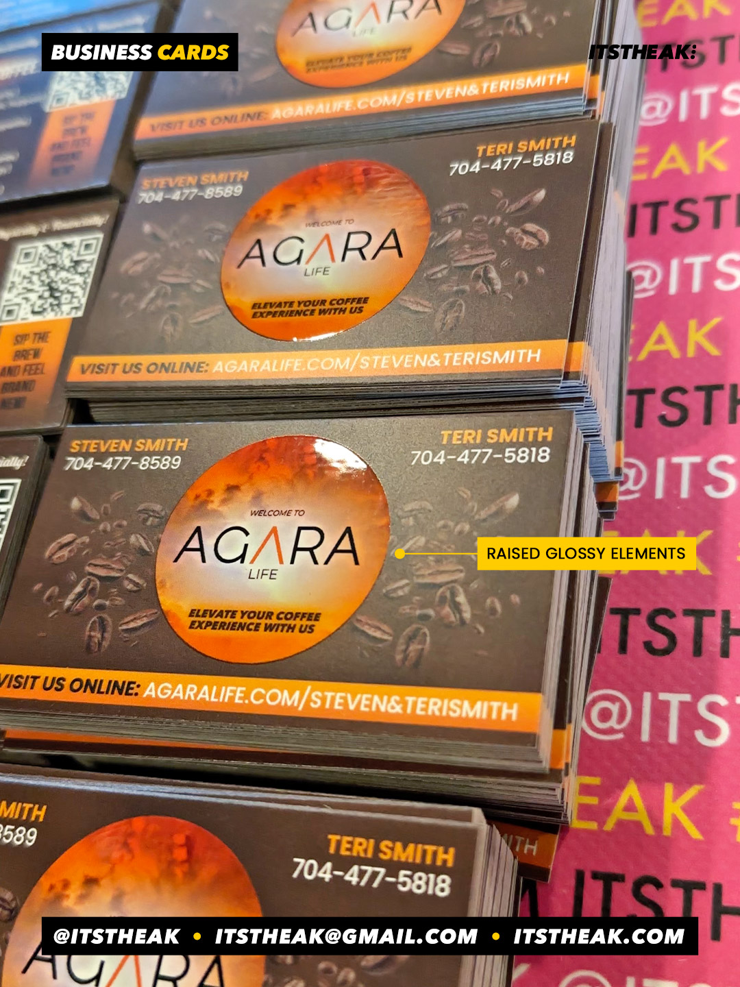 Raised Glossy Business Cards - Image 6