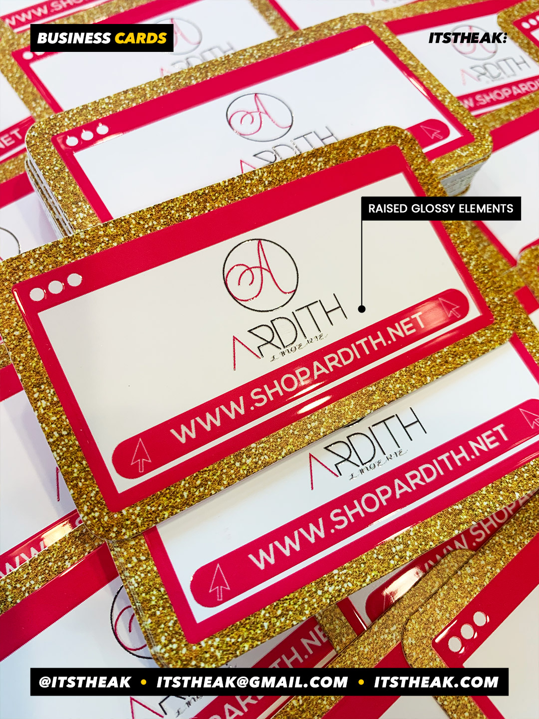 Raised Glossy Business Cards - Image 8
